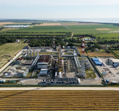 Casal Borsetti ccus plant seen from above on Italian territory