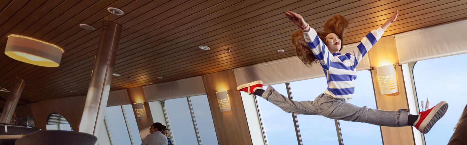 the Stena Line Way campaign - kid jumping